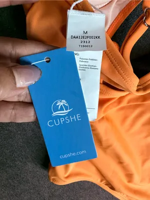 🆕Cupshe Women Orange Cutout One-Piece Swimsuit Size M thumbnail 7