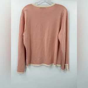Pendleton‎ Women's Pink Blush Silk Blend Cardigan Sweater Size Medium thumbnail 2
