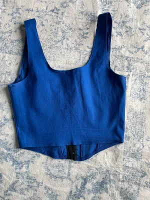 Windsor Royal blue corset top thumbnail 3