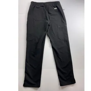 Figs Technical Collection Black Tie Front Scrub Pants XS thumbnail 4
