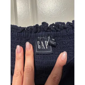 Gap Women's Navy Blue Cotton Eyelet Midi Sundress Size 10 thumbnail 7