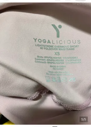 Yogalicious Lilac Skort with fold over waist Sz XS thumbnail 5
