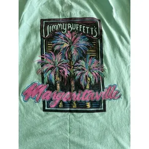 Jimmy Buffett's Margaritaville Light Aqua 2-Sided Graphic T-shirt Women's 2XL thumbnail 3