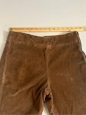 Free People In My Feelings Velvet Boho Distressed Crop Slim Flare Pants Size M thumbnail 7