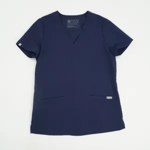 FIGS Casma Scrub Top Navy Blue V-Neck Two Pocket Technical Collection‎ XS thumbnail 1