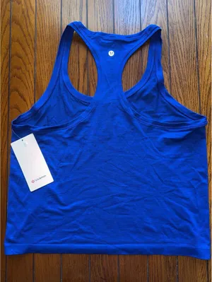 Lululemon Swiftly Tech Scoopneck Tank 2.0 Race Clubhouse Blue Size 12 NWT thumbnail 2