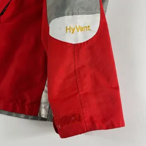 Vintage The North Face Jacket Womens XL Summit Series HyVent Red Gray‎ Hooded thumbnail 5