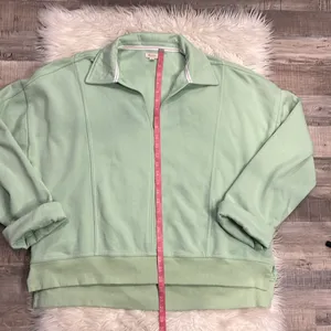 Anthropologie Pilcro Johnny Collar pullover sweatshirt XL thumbnail 8