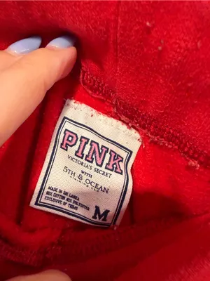 PINK Vintage Y2K Red Graphic Drawstring Sweatpants Nebraska Huskers thumbnail 3