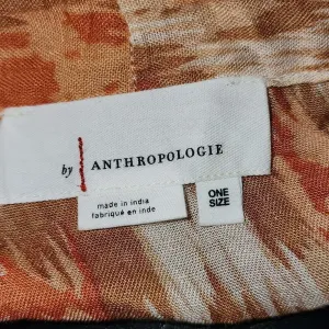 Anthropologie Womens Orange Open Front Top Blouse One‎ Size thumbnail 4