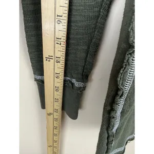 Paparazzi Women's Size M Green Floral Embroidered Top Long Sleeve Stretch Boho thumbnail 9