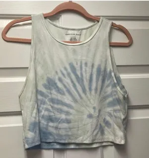American Eagle tie dye cropped tank thumbnail 1