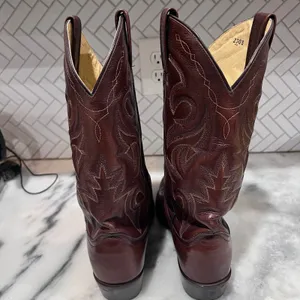 Dan Post Men’s Cowboy Boots DP2111R Leather Western Brown Size 9D Made in Mexico thumbnail 2