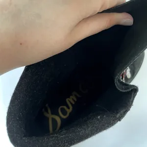 Sam Edelman 8.5 women's‎ black suede lace up boots comfortable low heel shoes thumbnail 6