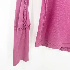 Free People We the Free Womens‎ Y2K Daisy Chain Braided Sleeve Cuff Knit Top S thumbnail 6