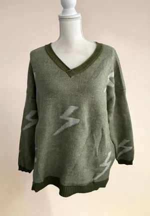 THREE BIRD NEST Green S Sweater Size Medium NEW NWT thumbnail 1