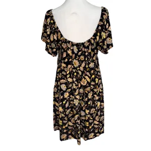 Old Navy Tiered Swing Mini Dress Women M Floral Boho-Chic Cottage Peasant‎ thumbnail 5