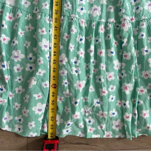 Sugarhill Brighton London Polly Maxi Tiered Dress Green Rainbow Daises NWT 6 thumbnail 12