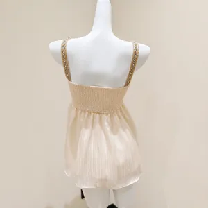 Others Follow Champagne V-neck Camisole Top thumbnail 4