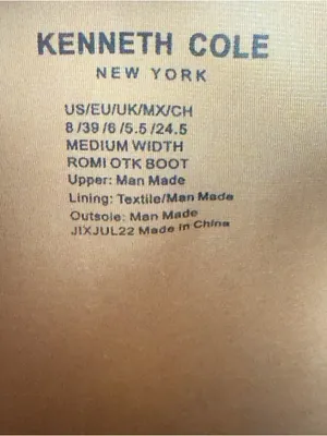Kenneth Cole Tan Romi OTK Thigh High Over The Knee Stiletto Heel Boot Size 8 thumbnail 8