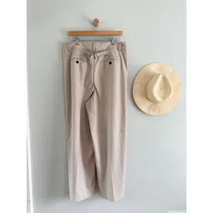 Madewell | NWT The Harlow Wide-Leg Trouser Brushed Twill Pebble Stone | Sz 14 thumbnail 9