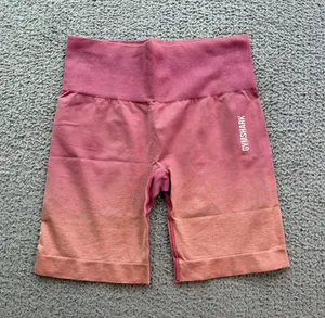 Gymshark Adapt Ombre Seamless Cycling Shorts Women’s S Pink Red High Rise thumbnail 1