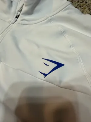 Gymshark White Quarter-Zip Pullover PULSE 1/4 ZIP thumbnail 8