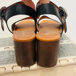 Nine West Women's Jayce Platform 90s Sandals black size 8 thumbnail 3