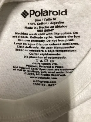 Polaroid 100% cotton cut off crop top with with graphic. Size Medium thumbnail 6