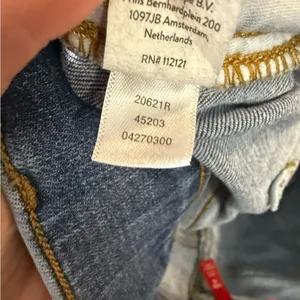 Spanx Everywear Cropped Wide Leg Denim Blue Jeans with Patch Pockets Large thumbnail 6