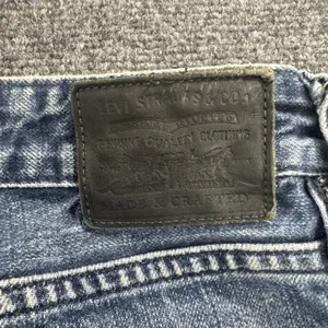 Levis Made Crafted Womens Two Tone Side Stripe Straight Leg Jeans 26 Cotton Blue thumbnail 12