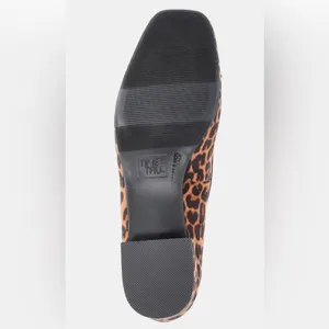 TIME and TRU Womens Block Heel Ballet Style Shoes Size 12 Wide Width Animal New thumbnail 6