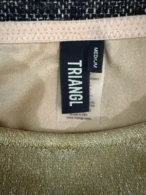 Triangl swim bottoms Gold thumbnail 3