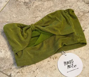 Princess Polly Green Crop Top thumbnail 1
