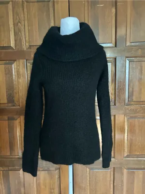Lauren Ralph Lauren Sweater S Small Mohair Blend Ribbed Knit‎ Turtleneck HK thumbnail 2
