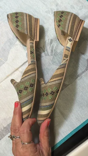 Isaac Mizrahi Green woven ballerina flats shoes thumbnail 8