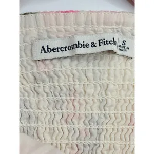Abercrombie & Fitch Floral Linen Blend Smocked Corset Top‎ Size Small Coquette thumbnail 7