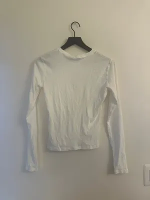 Brandy Melville Cotton White Long Sleeve thumbnail 2