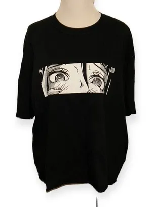 5/$30 🎈 Square Apple studios XL‎ anime eyes cropped top thumbnail 1