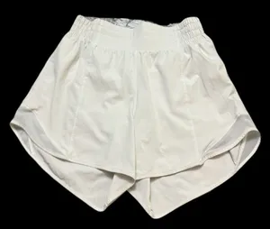 lululemon athletica Cream Athletic Shorts with Elastic Waistband size 6 thumbnail 1
