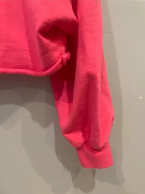 SheIn Neon pink fun cropped loose fit top thumbnail 2