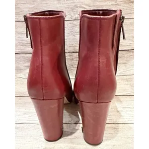 Sam Edelman Raelle Cabernet Red Leather Ankle Boot Size US 7 thumbnail 6