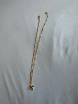 Necklace set letter k Gold thumbnail 2