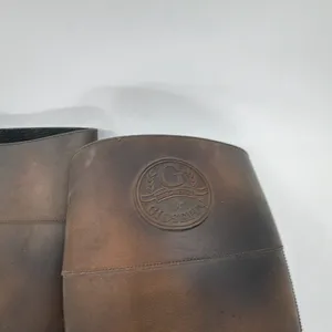 Gioseppo Equestrian Style Brown Rubber EU 36 Rain Boot Size 6 thumbnail 3