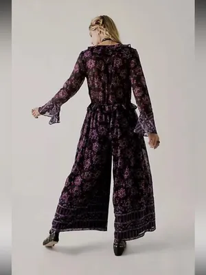Free people x Anna sui cassiel printed jumpsuit thumbnail 3