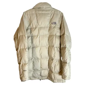 The North Face 600 Fill Vintage Puffer Parka Womens Size Large Cream Silver 2008 thumbnail 2