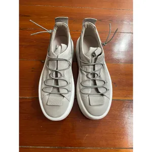 Puro Secret Platform Sneakers EU 36 Gray Leather Made Germany Avant Garde thumbnail 2