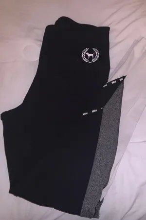PINK Victoria’s Secret Black Cotten Leggings thumbnail 1