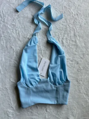 Outcast Clothing Fiia Corset Top Baby Blue thumbnail 6