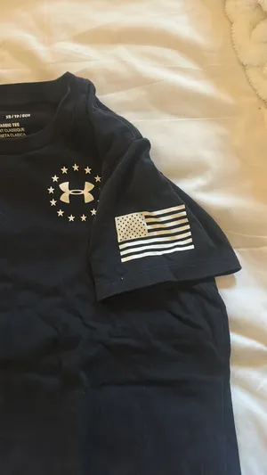 Under Armour Freedom T-Shirt Black thumbnail 3